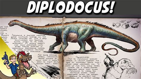 Diplodocus ARK Survival Evolved Dossier Breakdown, Asset Preview and Information! - YouTube