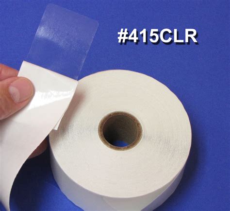 Clear Box Seal Sticker Labels 4 x 1.5 Inches 500 per roll 415CLR