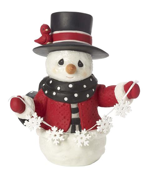 Precious Moments Snowman Figurine | zulily Snowman Figurine, Snowman ...