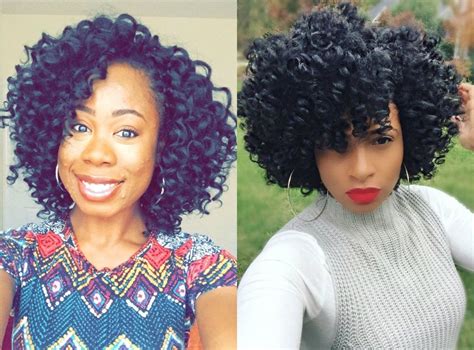 Once you want to enjoy flirty curls, you should definitely go for crochet braids hai… | Black ...