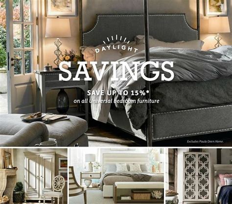 Reminder! Save up to 15% on all Universal Bedroom Furniture now at ...