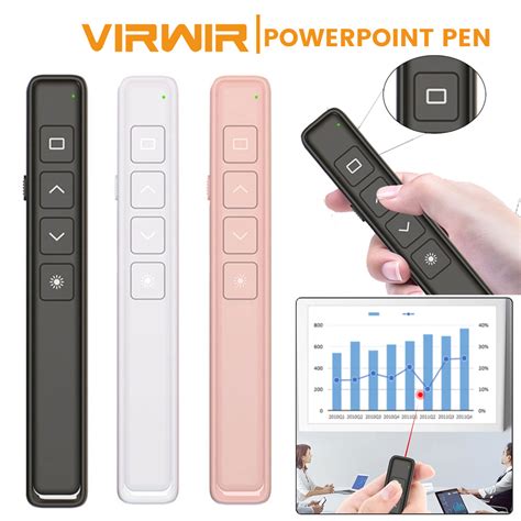 Wireless USB Presenter Red Laser Pointer 2.4GHz Remote Control PowerPoint PPT Presentation ...