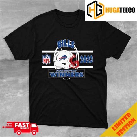 Buffalo Bills AFC Wild Card Champions Season 2023-2024 NFL Divisional Helmet Winners T-Shirt ...