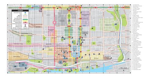 Downtown Toronto map - Map of Downtown Toronto (Canada)