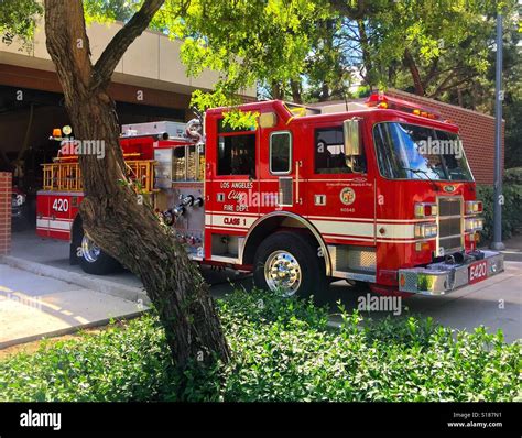 Los Angeles City Fire Dept engine company Stock Photo - Alamy