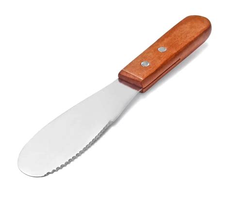 Homesen Heated Stainless Steel Butter Knife,Wooden Butter Knife,Wood ...