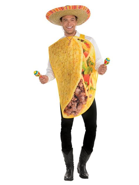 Taco - Men's Mexican Food Fancy Dress Costume - Adults | Taco costume, Taco halloween costume ...