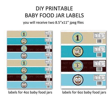 printable baby food jar labels - humorousestuary