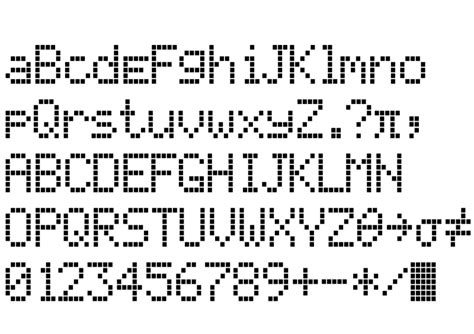 Led display font free download 68 truetype .ttf opentype .otf files