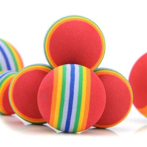 10Pcs Lovely Colorful Cat Toy Natural Foam Ball Interactive Cat Toys Play Chewing Rattle Scratch ...