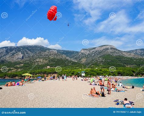 Zlatni Rat, the Famus Beach on Brac Island, Croatia Editorial ...