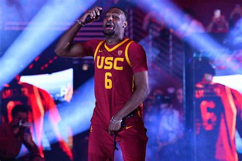 Bronny James Dances with Team on USC Basketball Opening Night