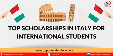 Top Scholarships in Italy for International Students - Opportunities Circle