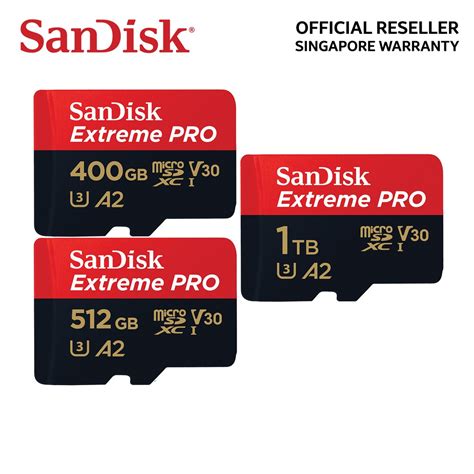 SanDisk Extreme PRO microSDXC UHS-I CARD 400GB 512GB 1TB | Shopee Singapore