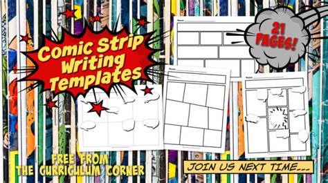 Templates for Comic Strips - The Curriculum Corner 4-5-6