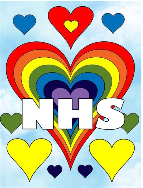 Readymade NHS Rainbow Heart Poster | Rooftop Post Printables