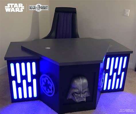 Custom Imperial-Themed Desk - Regal Robot