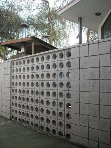 Early 1960s concrete block/brick wall, Porterville, CA. DSMc. 2011 ...