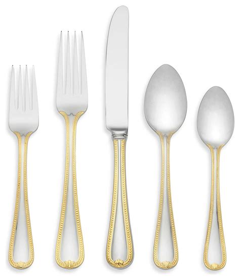 Lenox Vintage Jewel Gold 5-Piece Place Setting - Traditional - Flatware And Silverware Sets - by ...