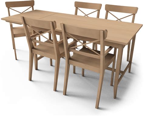 Download Modern Wooden Dining Table Set | Wallpapers.com