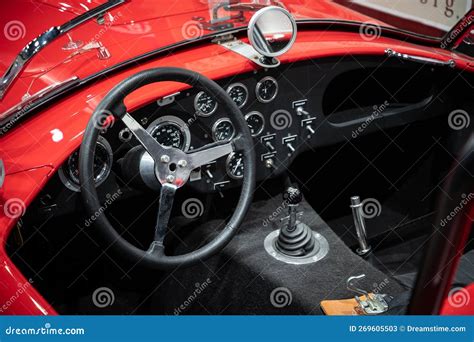 Interior Detail of an Exclusive AC Shelby Cobra, Classic Racing Car Editorial Stock Photo ...