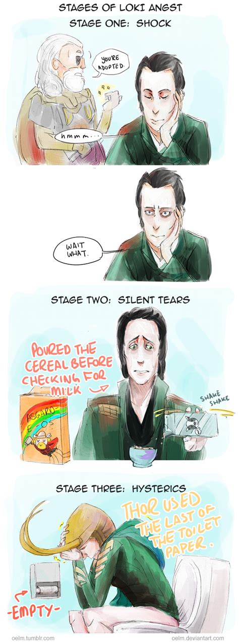 Stages of Loki Angst by Oelm on DeviantArt