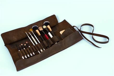 Makeup brush roll Makeup organizer Makeup brush holder | Etsy