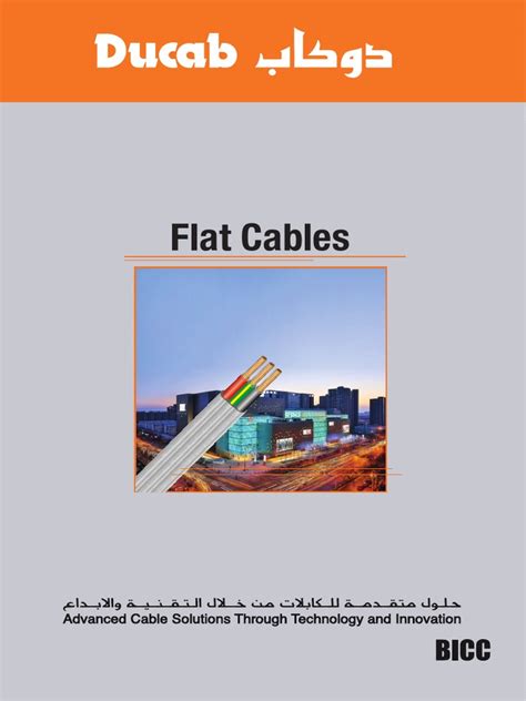 Ducab Flat Cable Catalogue Final HI-Res | PDF | Electrical Conductor ...