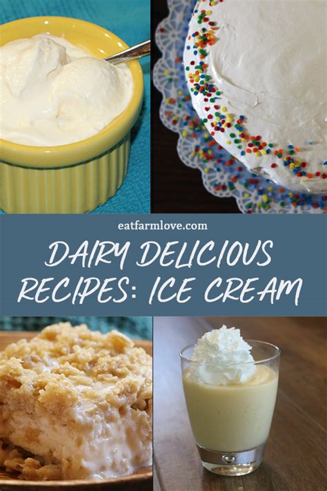 Dairy Delicious Recipes: ICE CREAM | Eat Farm Love