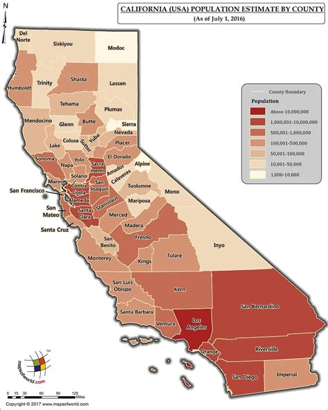 California Population Density Map