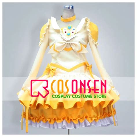 COSPLAYONSEN Suite PreCure Ako Shirabe Cure Muse Cosplay Costume Yellow Color Custom Made-in ...