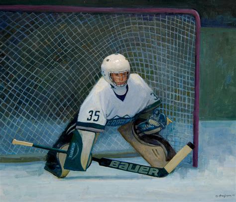 The Goalie Painting by Mel Greifinger