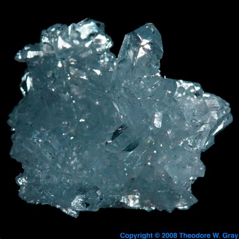 Celestine, a sample of the element Strontium in the Periodic Table