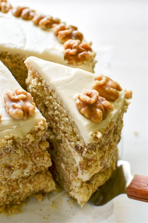 Maple Walnut Cake with Maple Cream Cheese Frosting • The View from ...