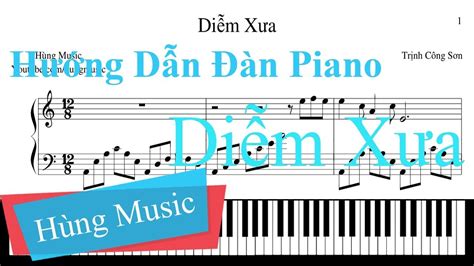 Hướng Dẫn Đàn Piano Diễm Xưa || Diễm Xưa Piano [Hùng Music] Acordes - Chordify