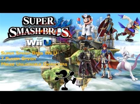 Super Smash Bros Wii U - Melee Unlockable Characters - YouTube