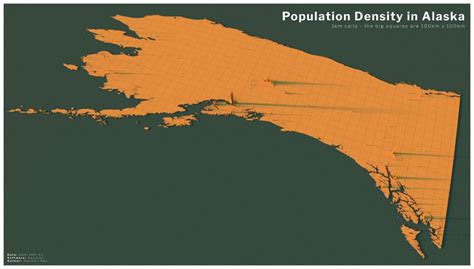 Population density in Alaska : MapPorn