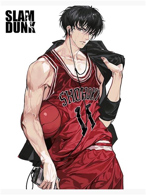 "Slam Dunk Kaede Rukawa" Poster for Sale by PlainMotif | Redbubble