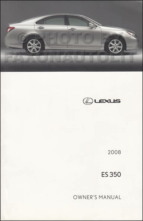 2008 Lexus ES 350 Owners Manual Original