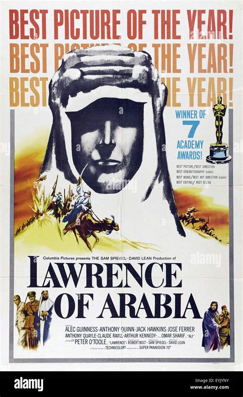 Lawrence of Arabia - Movie Poster Stock Photo - Alamy