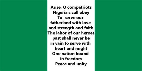 Nigeria National Anthem And Pledge In Four Languages