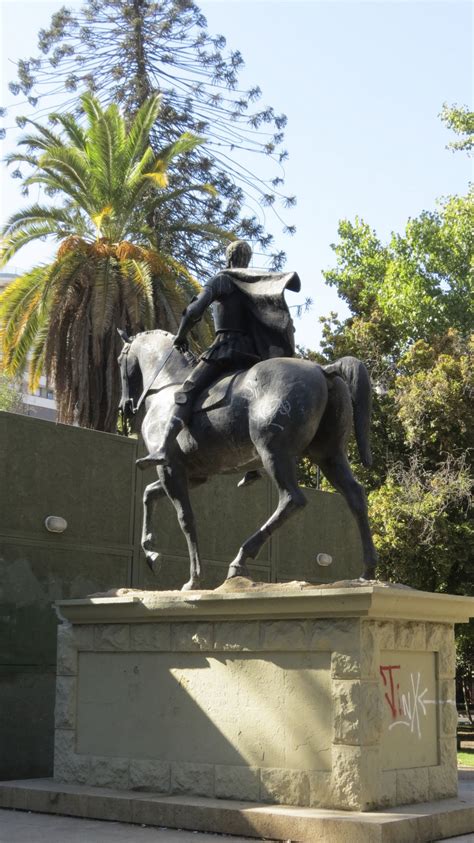 Equestrian statue of Diego de Almagro in Santiago de Chile Chile