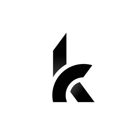 K logotype, K letter, K monogram logo design ideas, K black and white ...