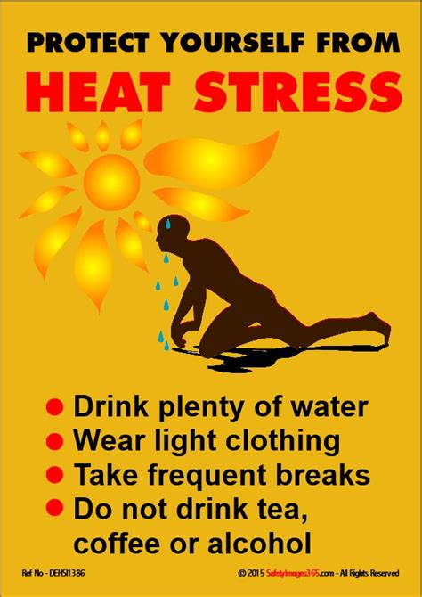 Heat Stress Safety Poster National Safety Compliance | Images and Photos finder