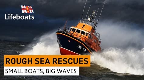 Roughest RNLI lifeboat rescues in huge waves and stormy seas - YouTube