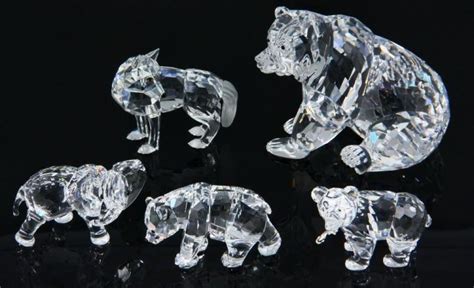 SWAROVSKI ANIMALS - Collection of (5) Swarovski Austrian Cry