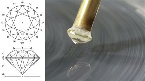 How To Cut a Round Brilliant Gemstone Using a Faceting Diagram, For ...