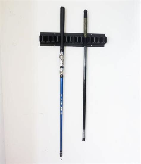 Fishing Rod Rack Stand - Fishing Holder Holds 10 Fish Rods - Wall ...