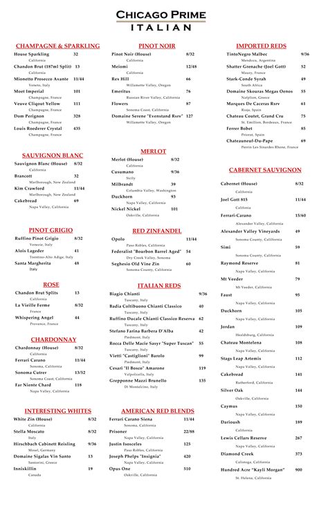 Entrees | Fine Italian Dining in Schaumburg | Menu