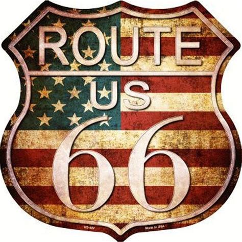 Route 66 Usa, Route 66 Sign, Vintage Signs, Vintage Posters, Antique Signs, Harley Davidson ...